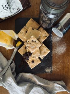 Photo of chocolate shortbread surrounded